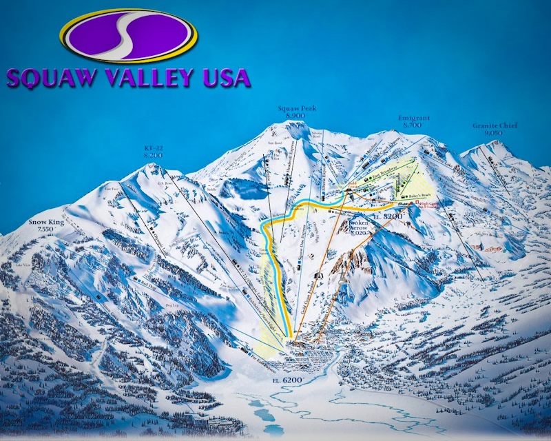 美国太浩湖Squaw&nbsp;Valley滑雪场2011年2月28-3月12日体验